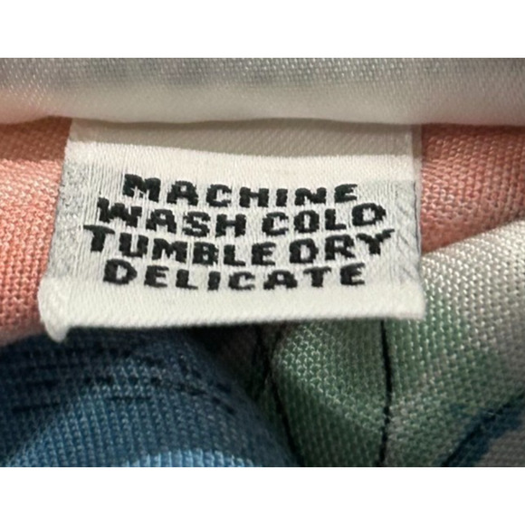 Alfred Dunner Top Women 24W Blue Purple Floral Button Up Short Sleeve Beachy NWT - Picture 7 of 9